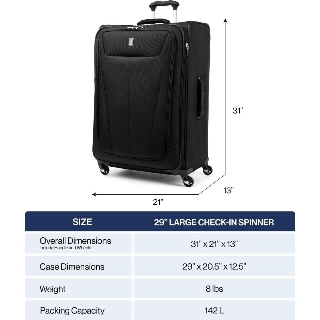 Maleta Expandible Travelpro Maxlite 5 29" Negra 142L