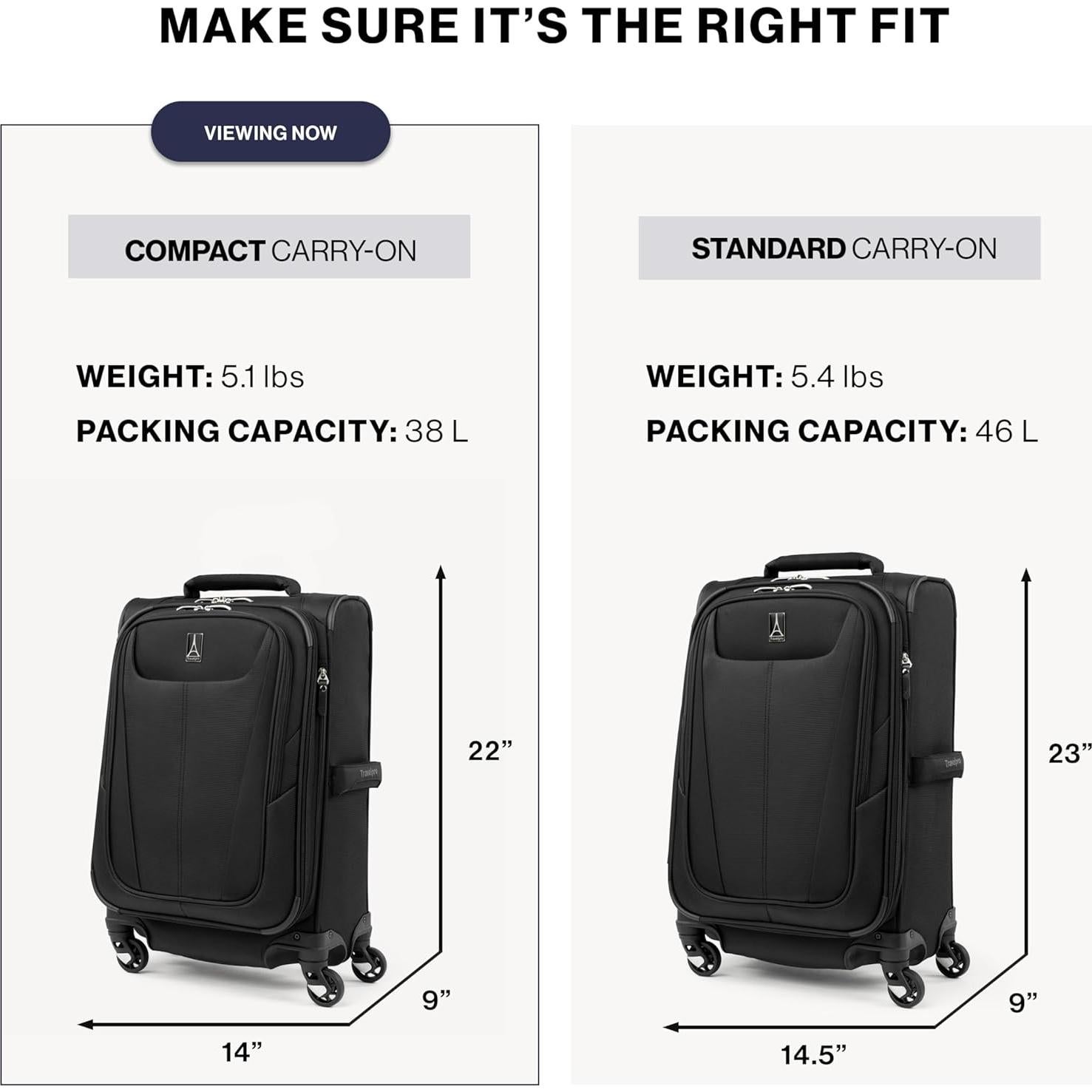 Maleta de Mano Travelpro Maxlite 5 Expandible 20" Azul