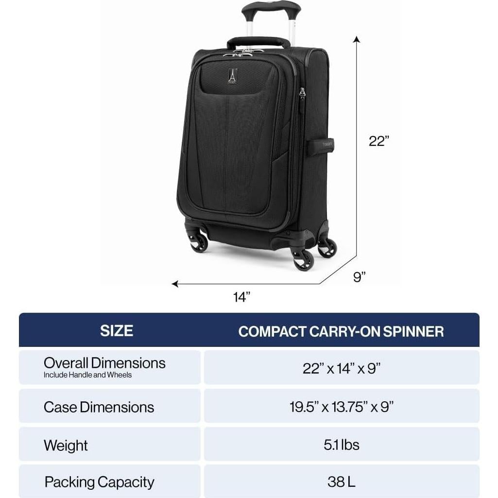 Maleta de Mano Travelpro Maxlite 5 Expandible 20" Azul