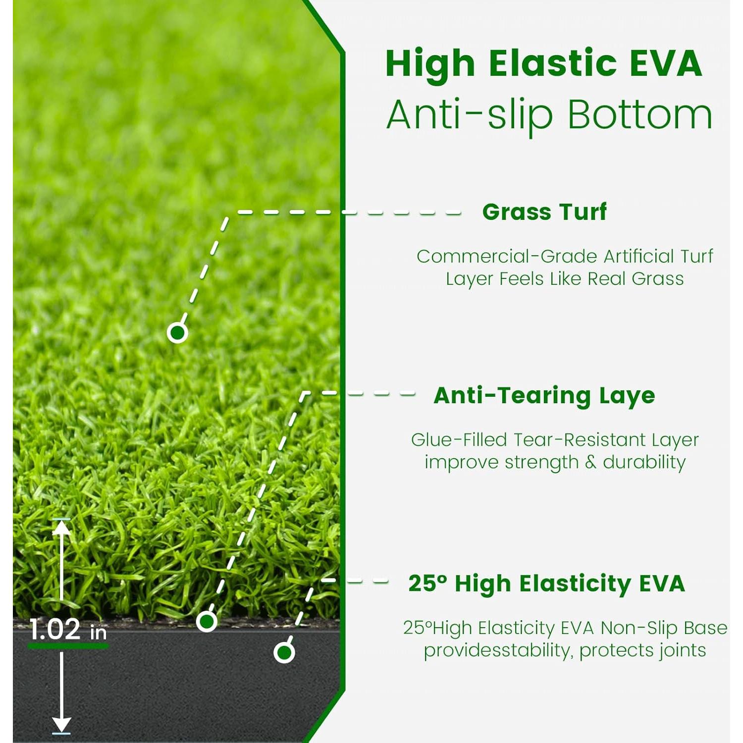 Alfombra de Golf Golfpar 6x4 pies con Bandeja para Pelotas