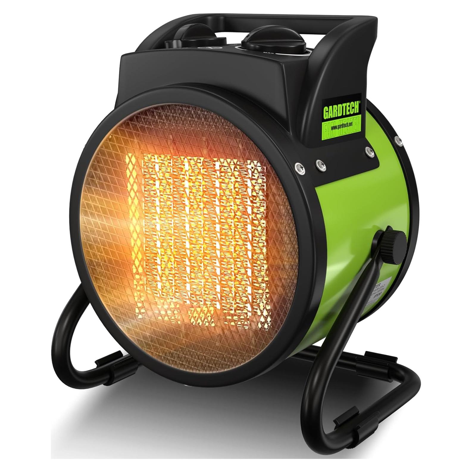 Calentador Eléctrico Gardtech SG665184 1500W Verde para Invernadero