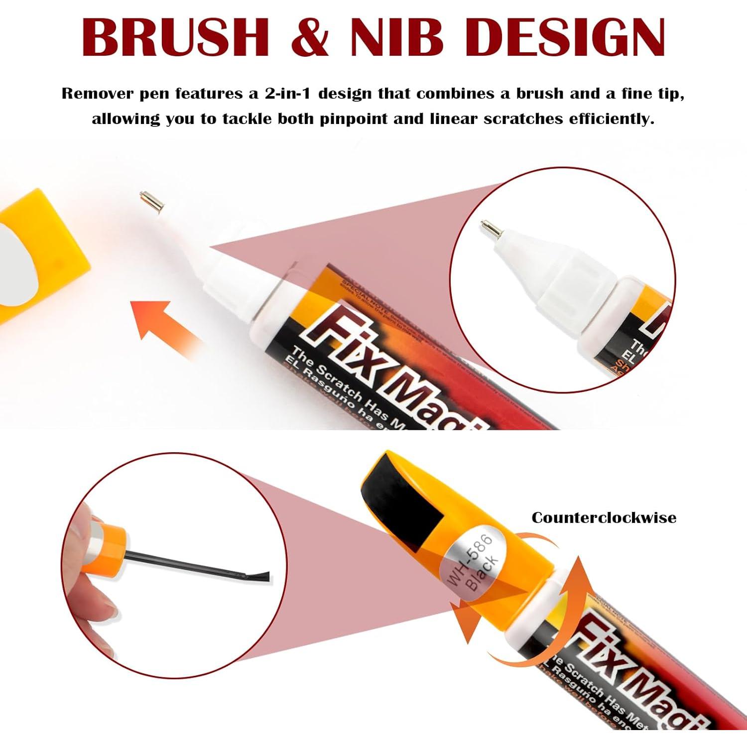 Bolígrafo Removedor de Rayones Stacool Negro 12ml 2-en-1