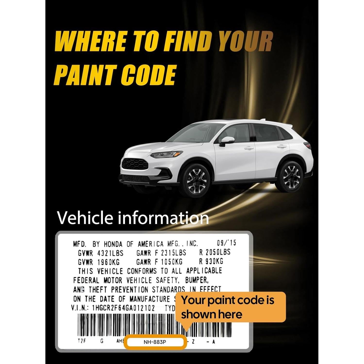 Pintura de Retoque Carhuewell B-593M Aegean Azul Honda