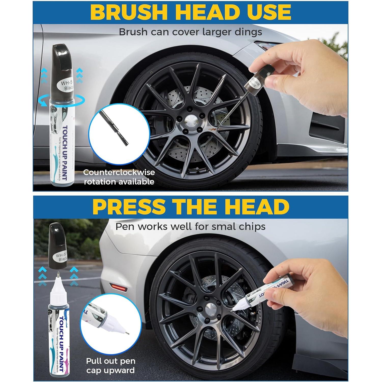 Pintura de Retoque UBOG 29.57 ml Negro para Llantas