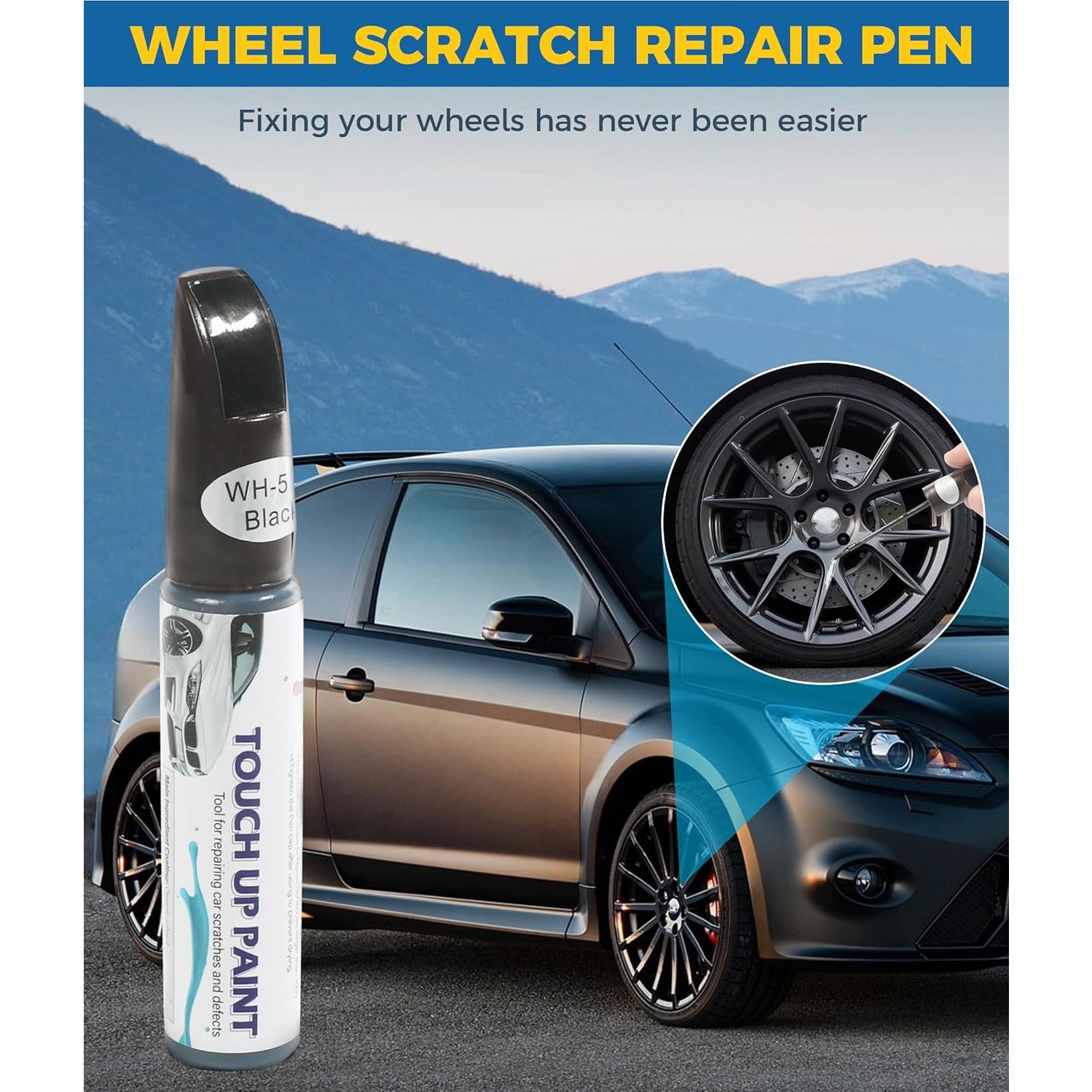 Pintura de Retoque UBOG 29.57 ml Negro para Llantas