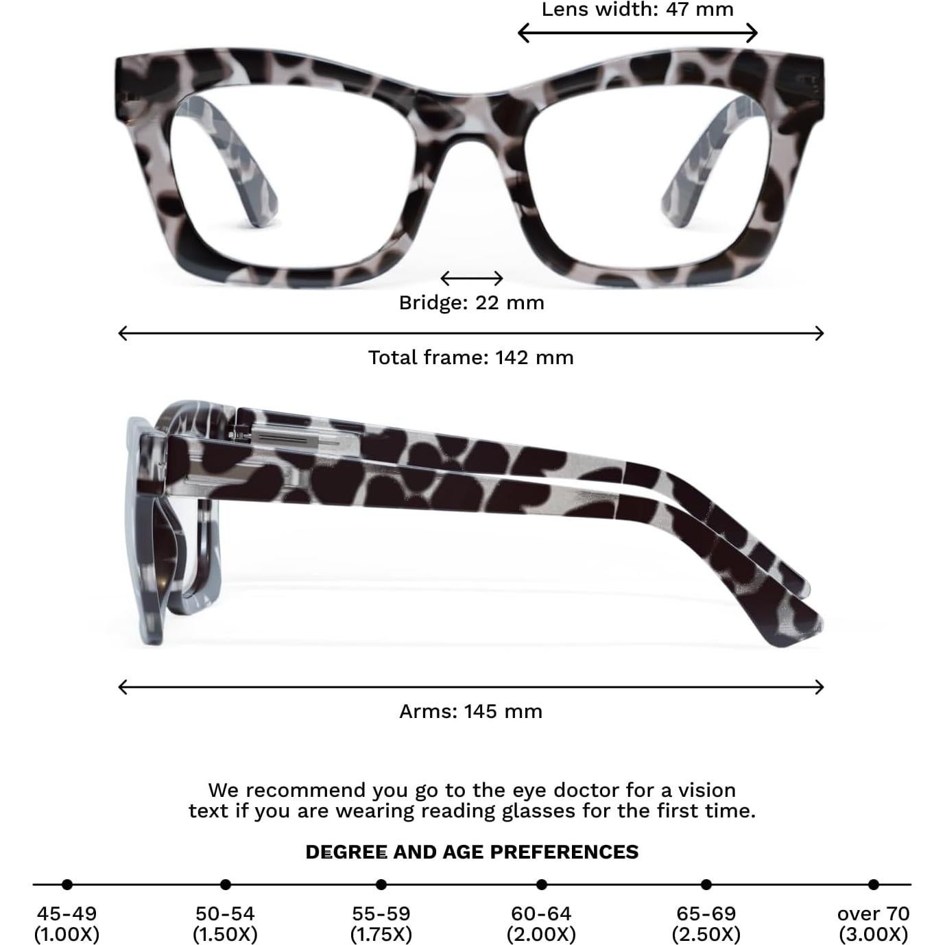 Gafas de Lectura CCVOO Oprah 6 Pack Luz Azul 2.0x