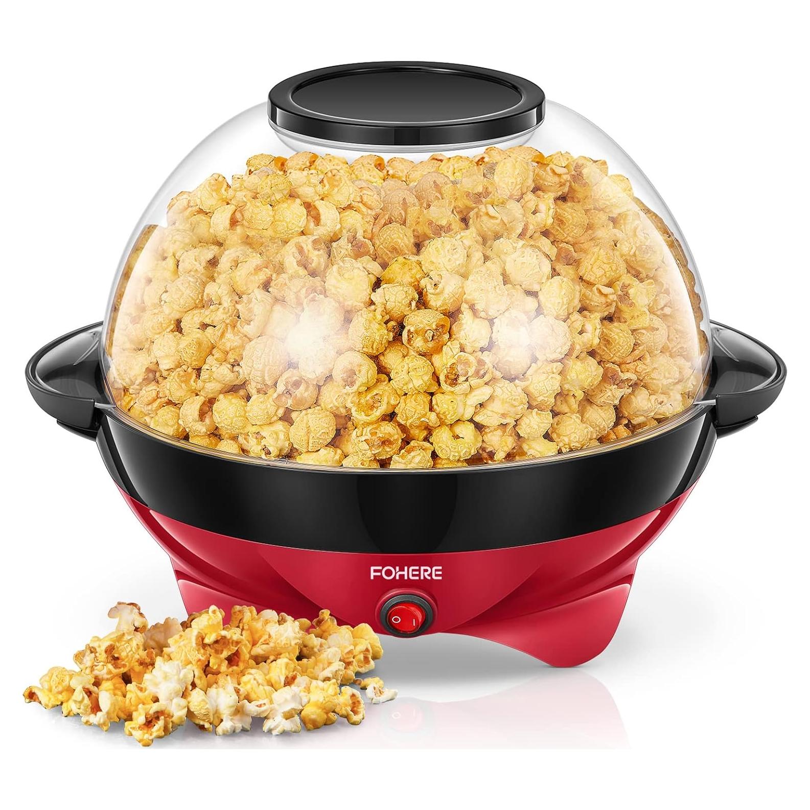 Máquina de Palomitas FOHERE 6.3L Eléctrica con Tapa Grande
