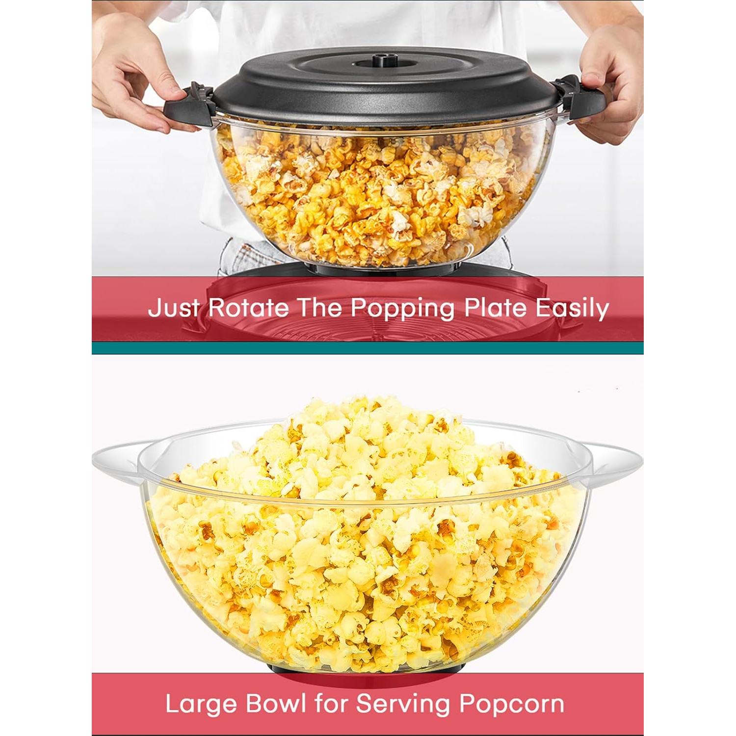 Máquina de Palomitas FOHERE 6.3L Eléctrica con Tapa Grande