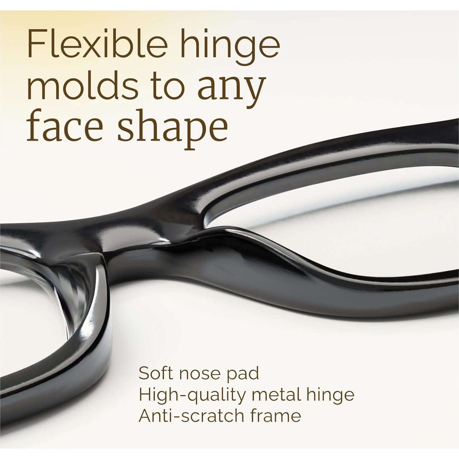 Gafas de Lectura CCVOO Oprah 6 Paquete Luz Azul 3.0x