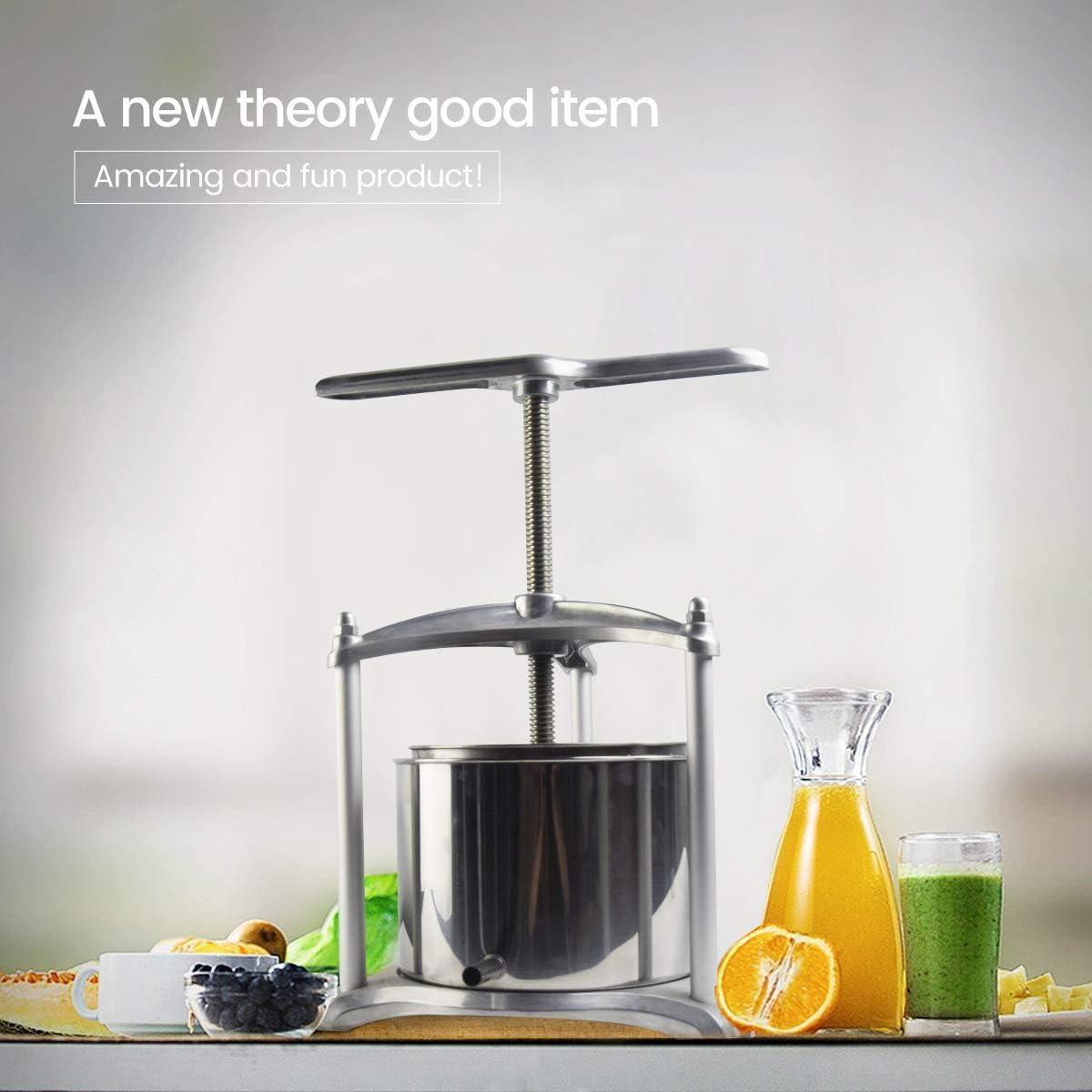 Prensa de Vino EJWOX 1.6L Manual para Frutas y Verduras