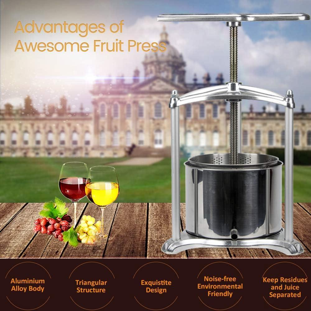 Prensa de Vino EJWOX 1.6L Manual para Frutas y Verduras
