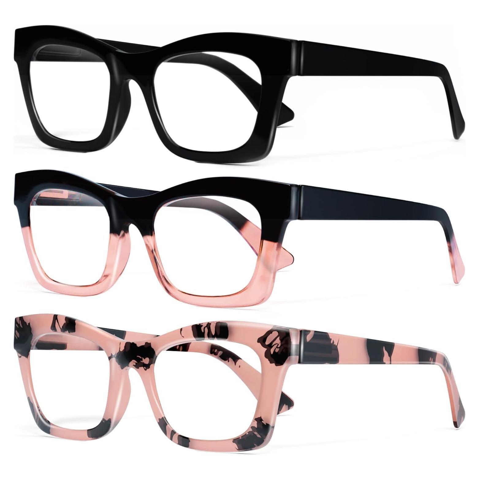 Gafas de Lectura CCVOO 6 Pack Mujeres Luz Azul 2.75x