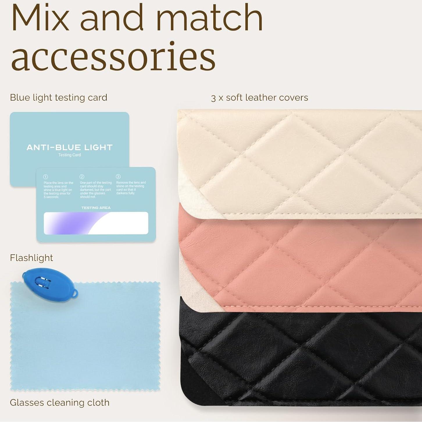 Gafas de Lectura CCVOO 6 Pack Mujeres Luz Azul 2.75x