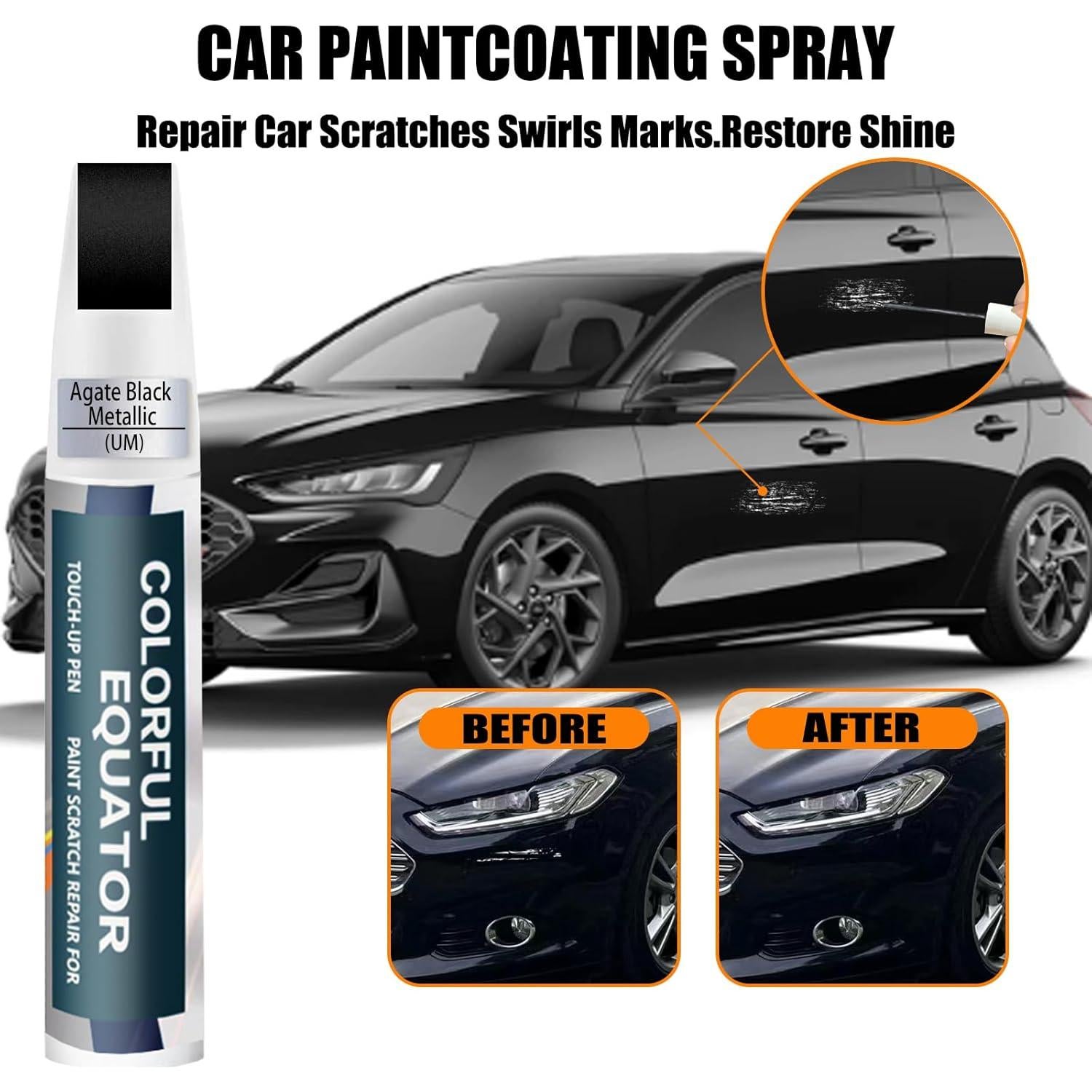 Pintura de Retoque SNSIR Negro Ágata Metálico 12 ml para Ford