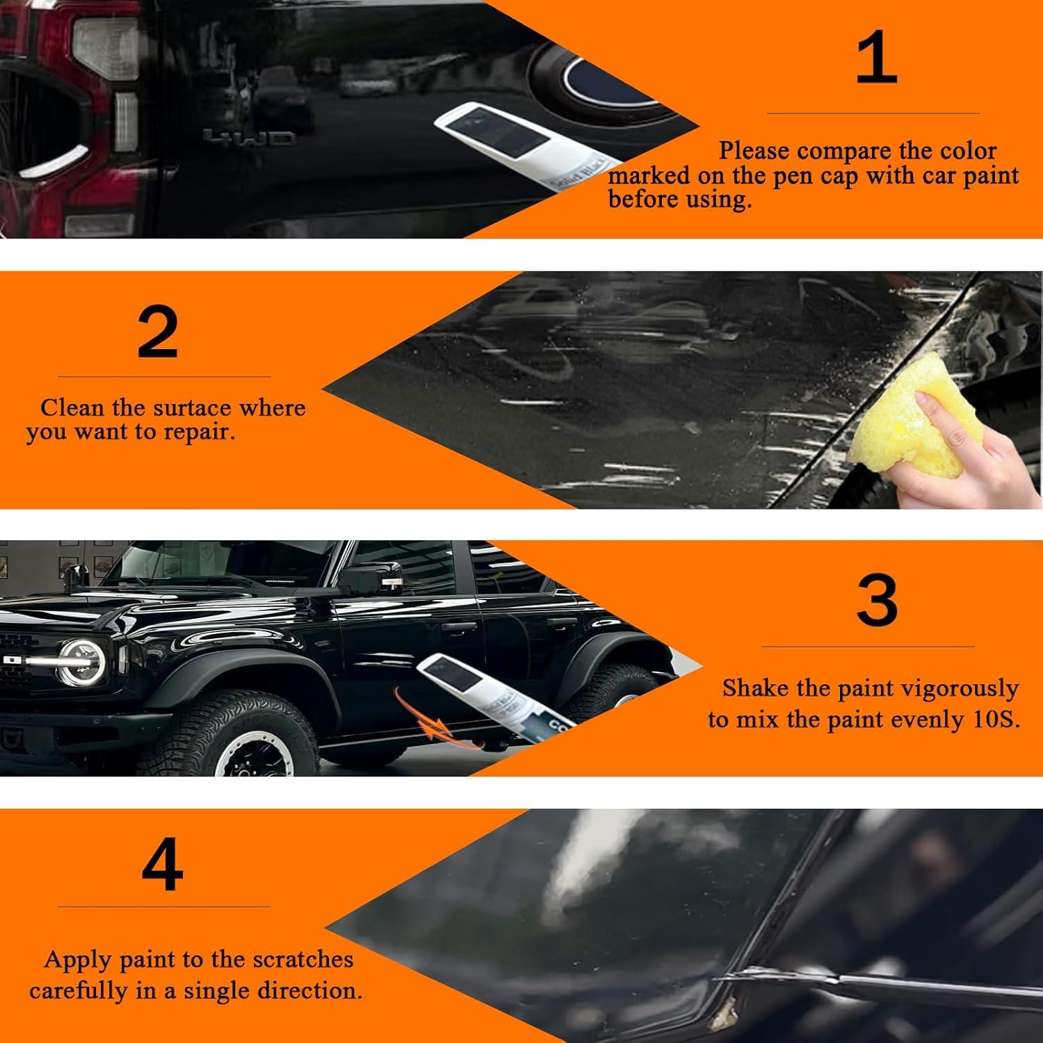 Pintura de Retoque SNSIR Negro Ágata Metálico 12 ml para Ford