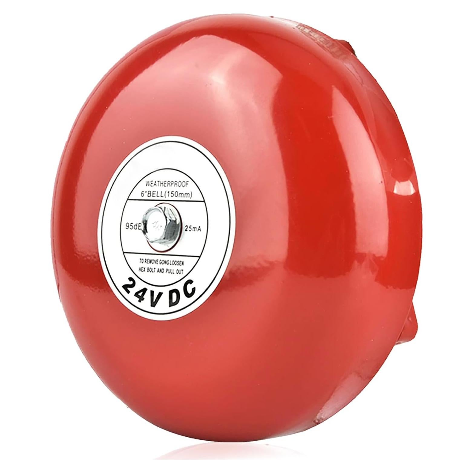 Campana de Alarma de Incendio Sonew 24V 90dB Roja