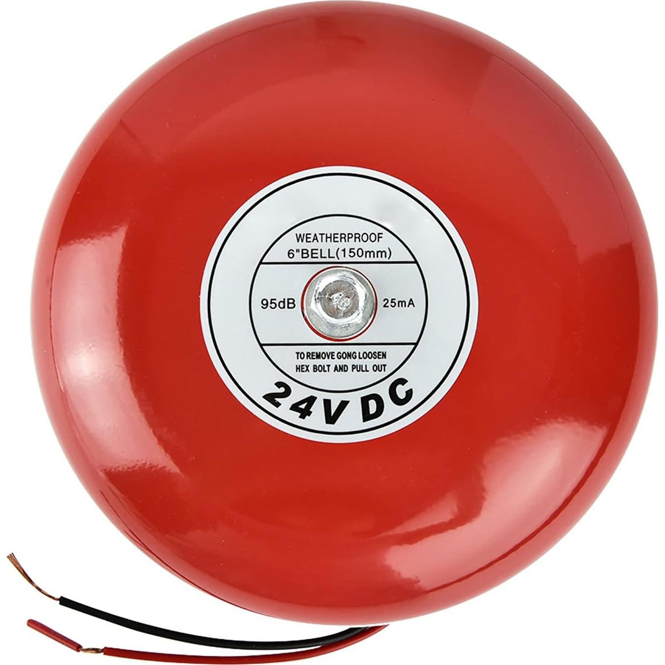 Campana de Alarma de Incendio Sonew 24V 90dB Roja