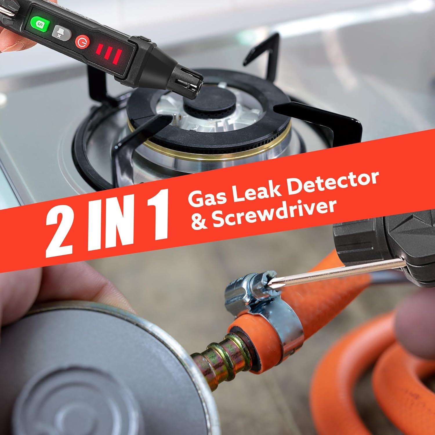 Detector de Fugas de Gas IVOLWIN GLD6308 Portátil 2 en 1