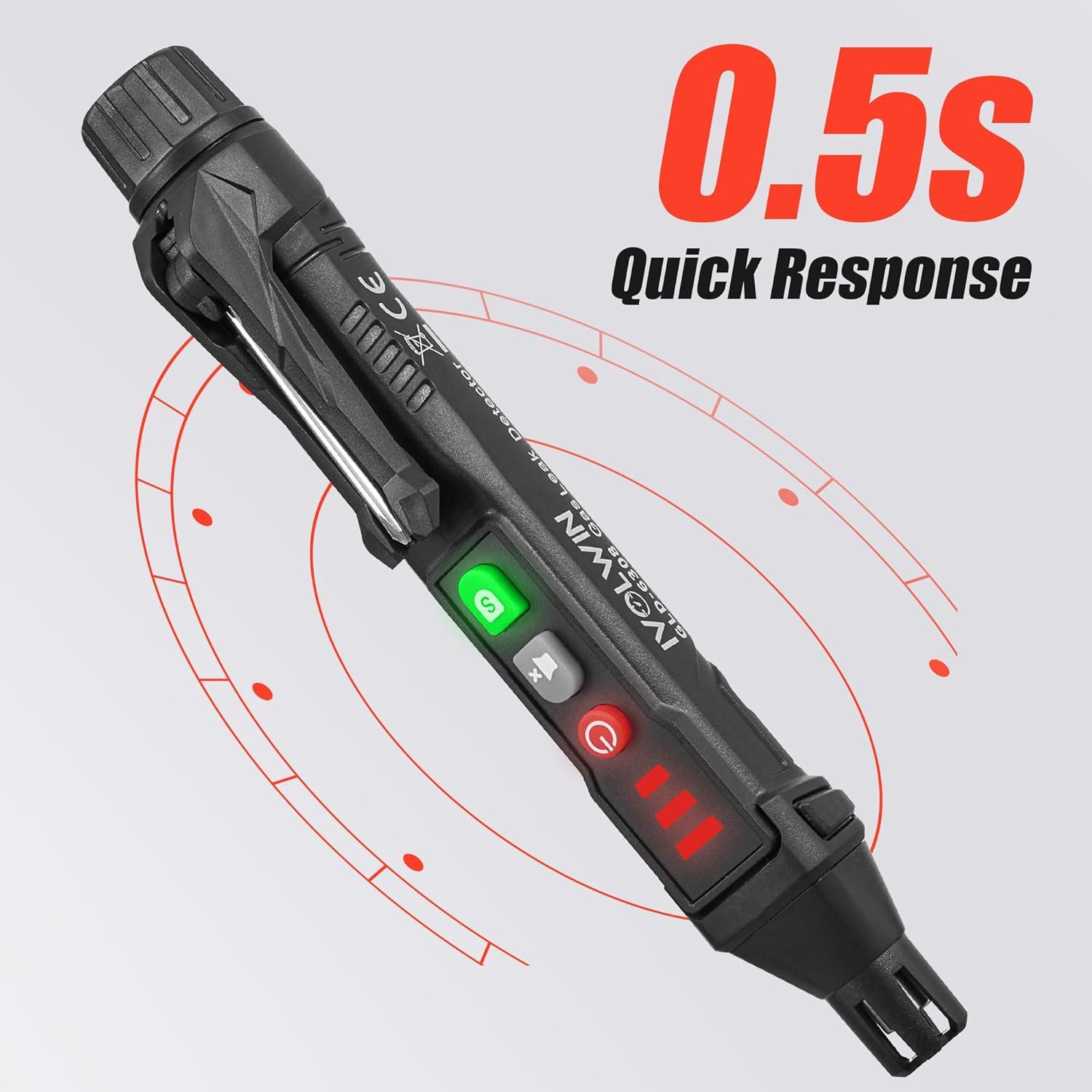 Detector de Fugas de Gas IVOLWIN GLD6308 Portátil 2 en 1