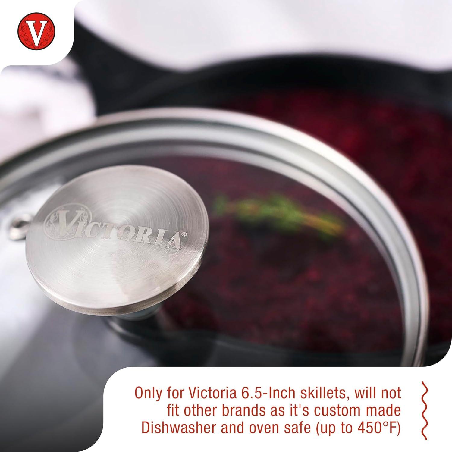 Tapa de vidrio templado Victoria 17.78 cm redonda para sartén