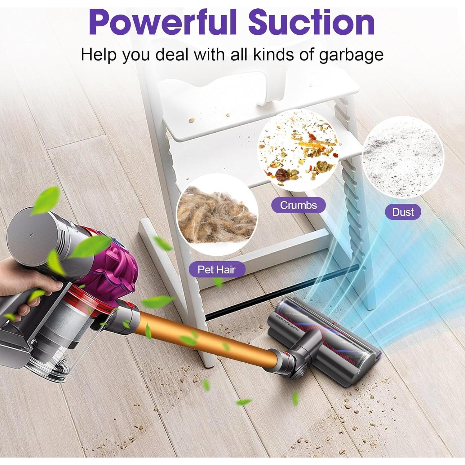 Cabezal de cepillo de alto par DrRobor V11 V15 para Dyson