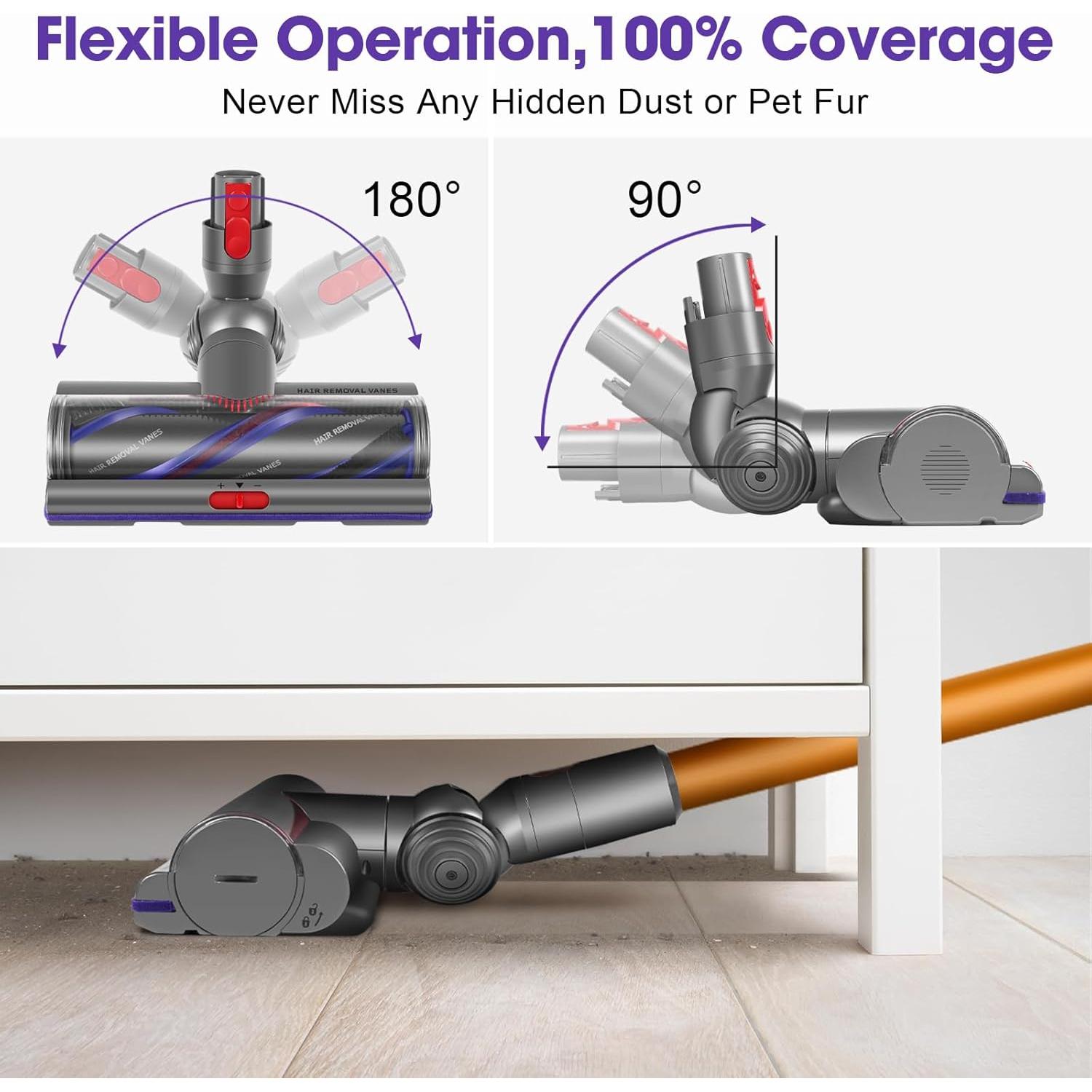 Cabezal de cepillo de alto par DrRobor V11 V15 para Dyson