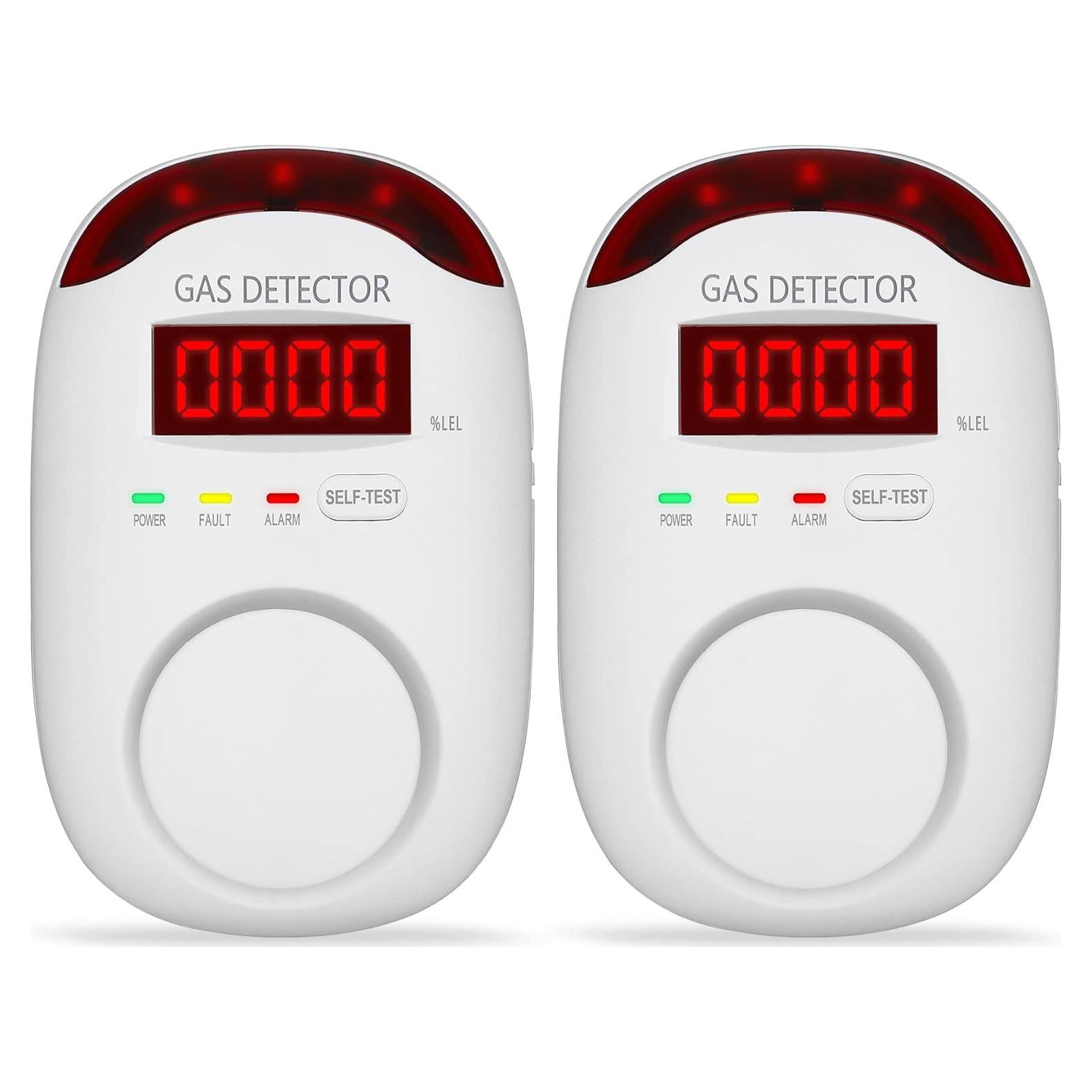Detector de Gas y Alarma Koabbit WA886 - 2 Paquetes para Hogar