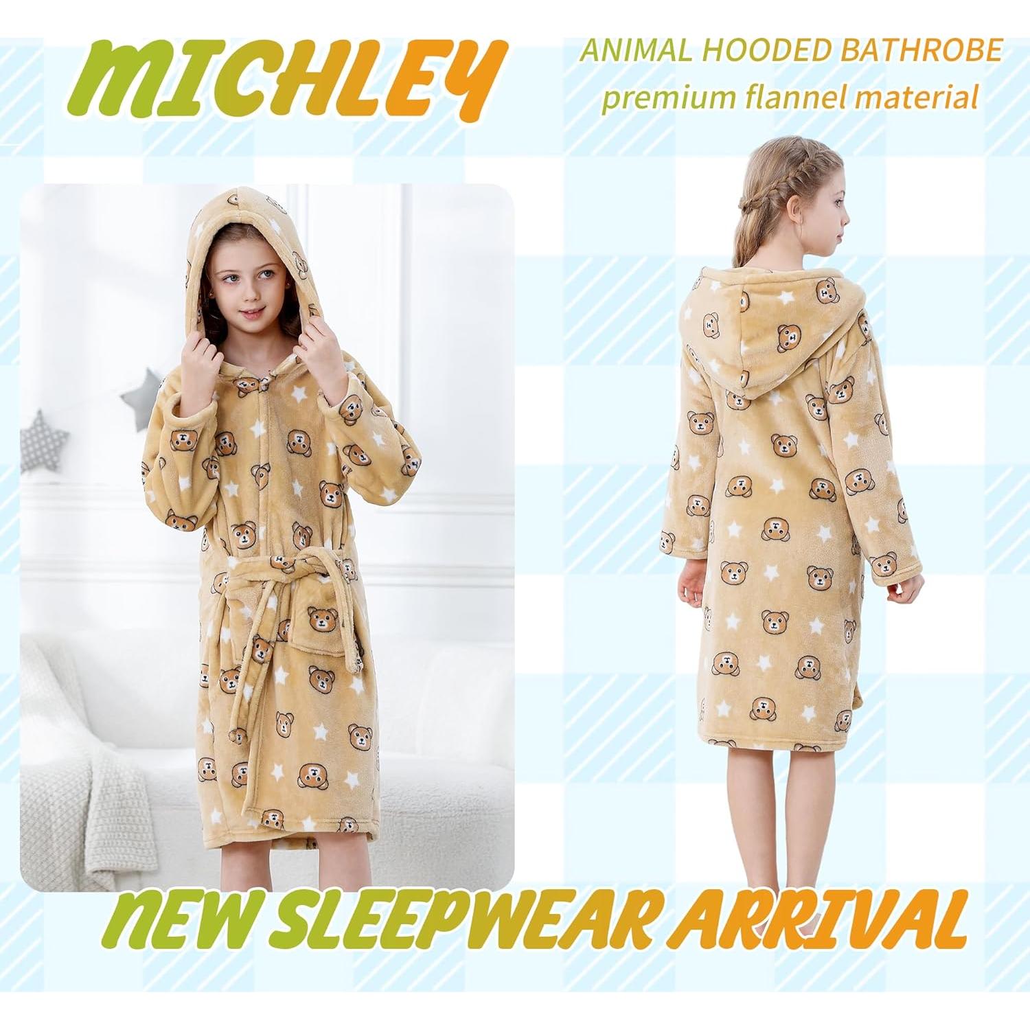 Bata de baño con capucha MICHLEY para niños 3-13 años