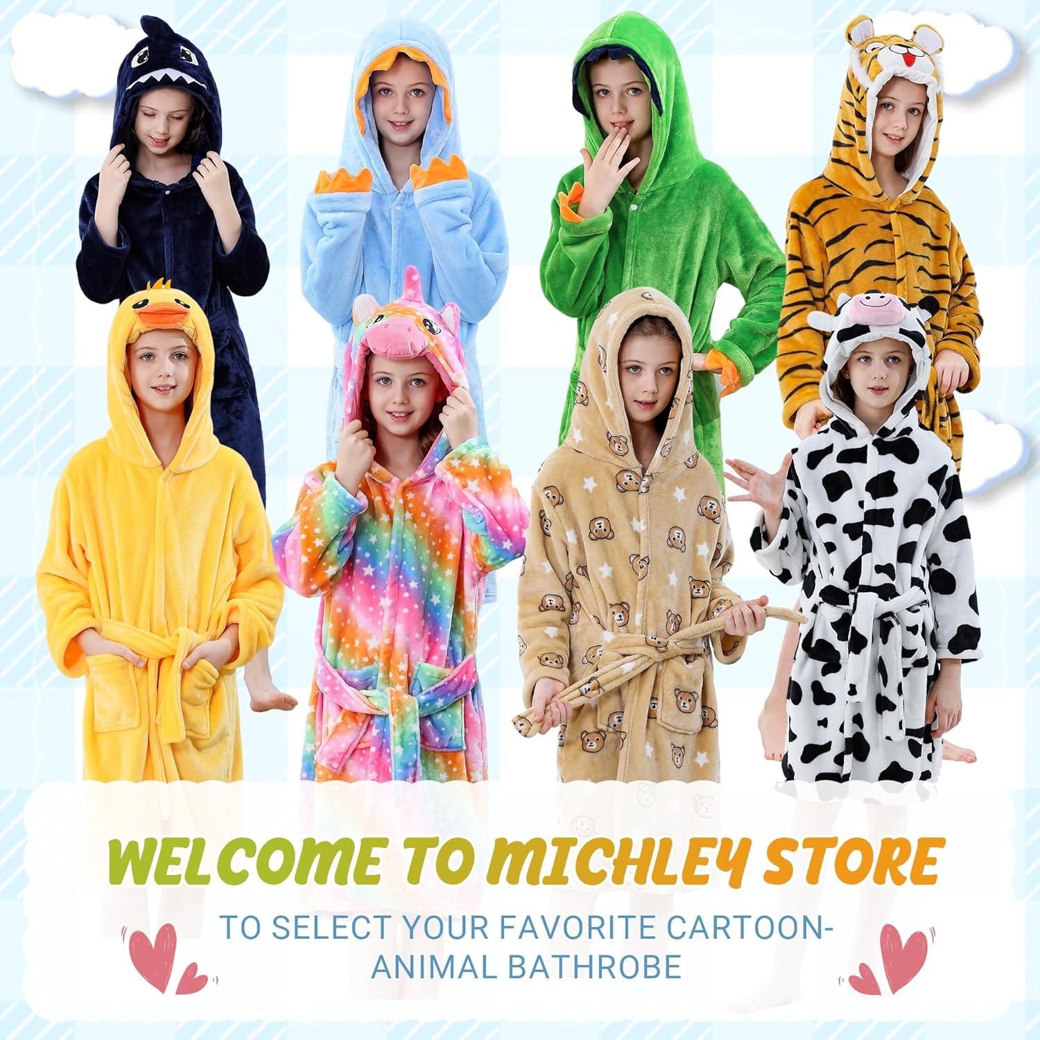 Bata de baño con capucha MICHLEY para niños 3-13 años
