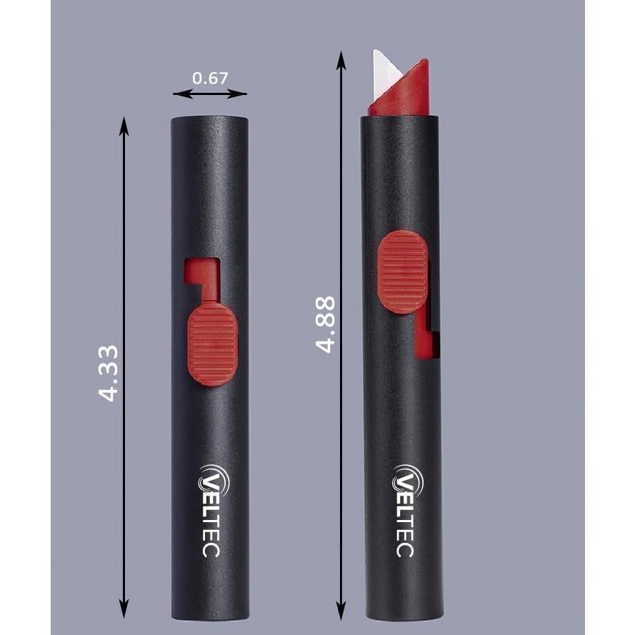 Cortador Utilitario Retráctil Veltec VC90 Cerámico Negro