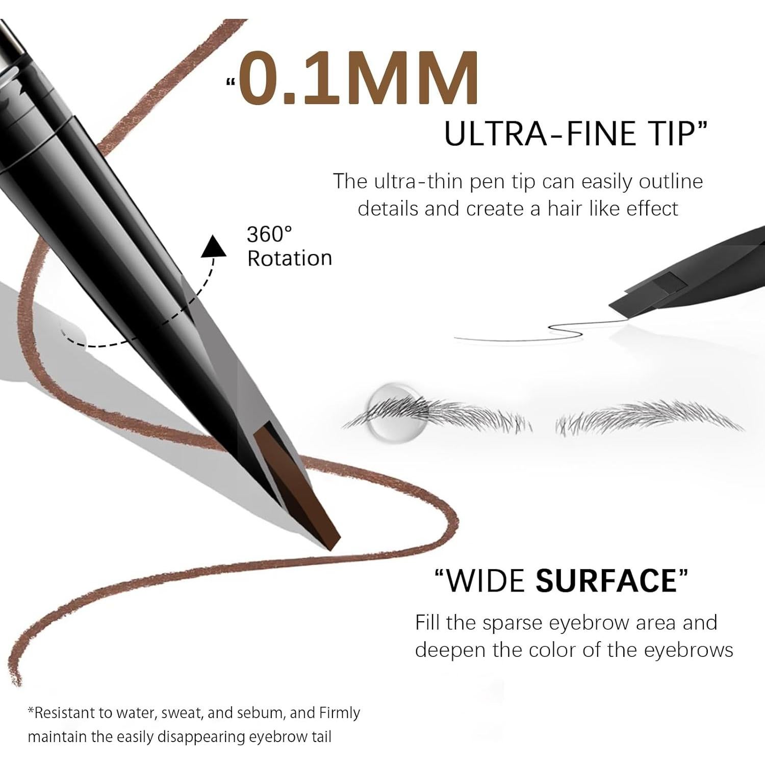 Lápiz de Cejas Microblading MAVENI Doble Extremo 0.1mm