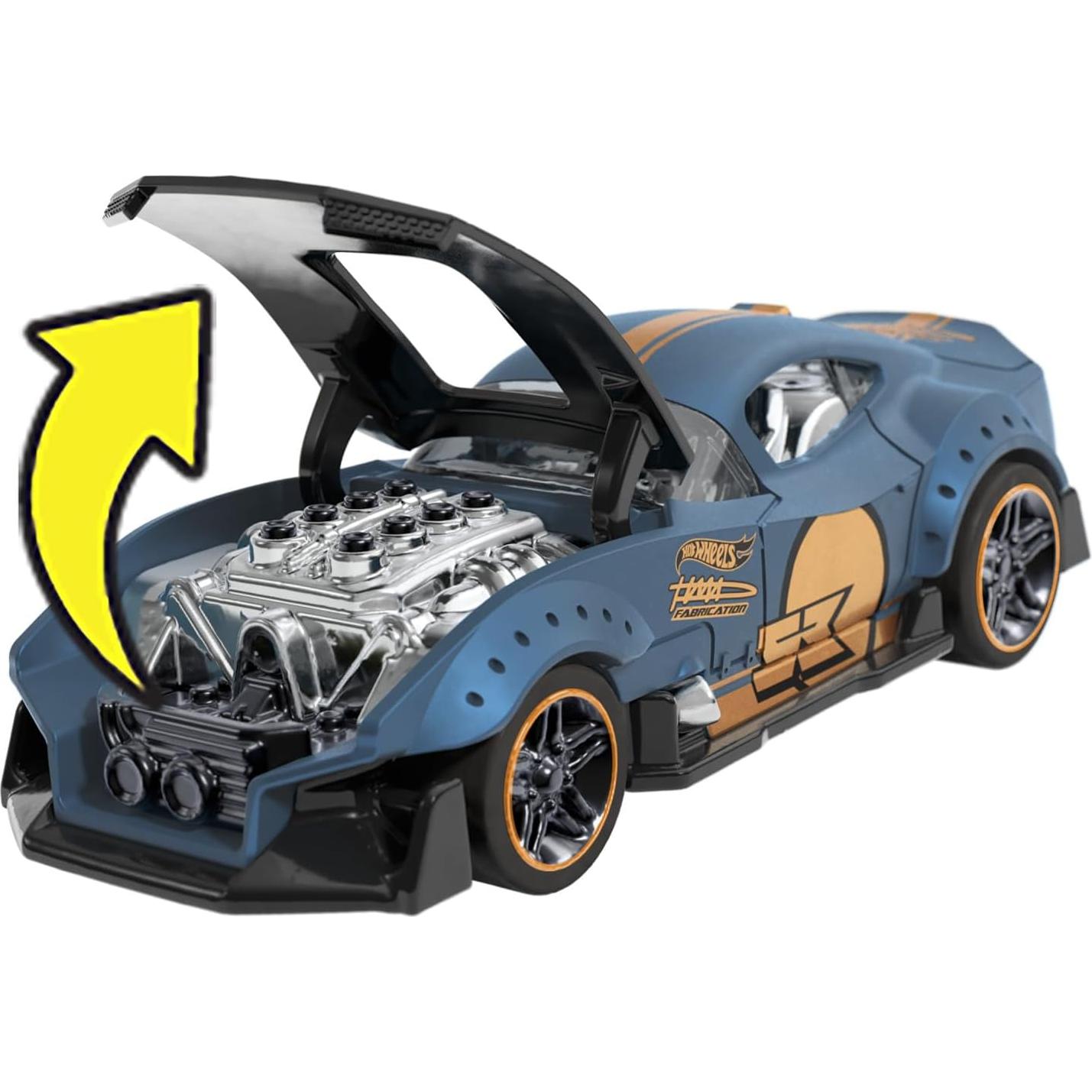 Hot Wheels Vehículo Retrofricción 1:43 con Motor Rolomatic