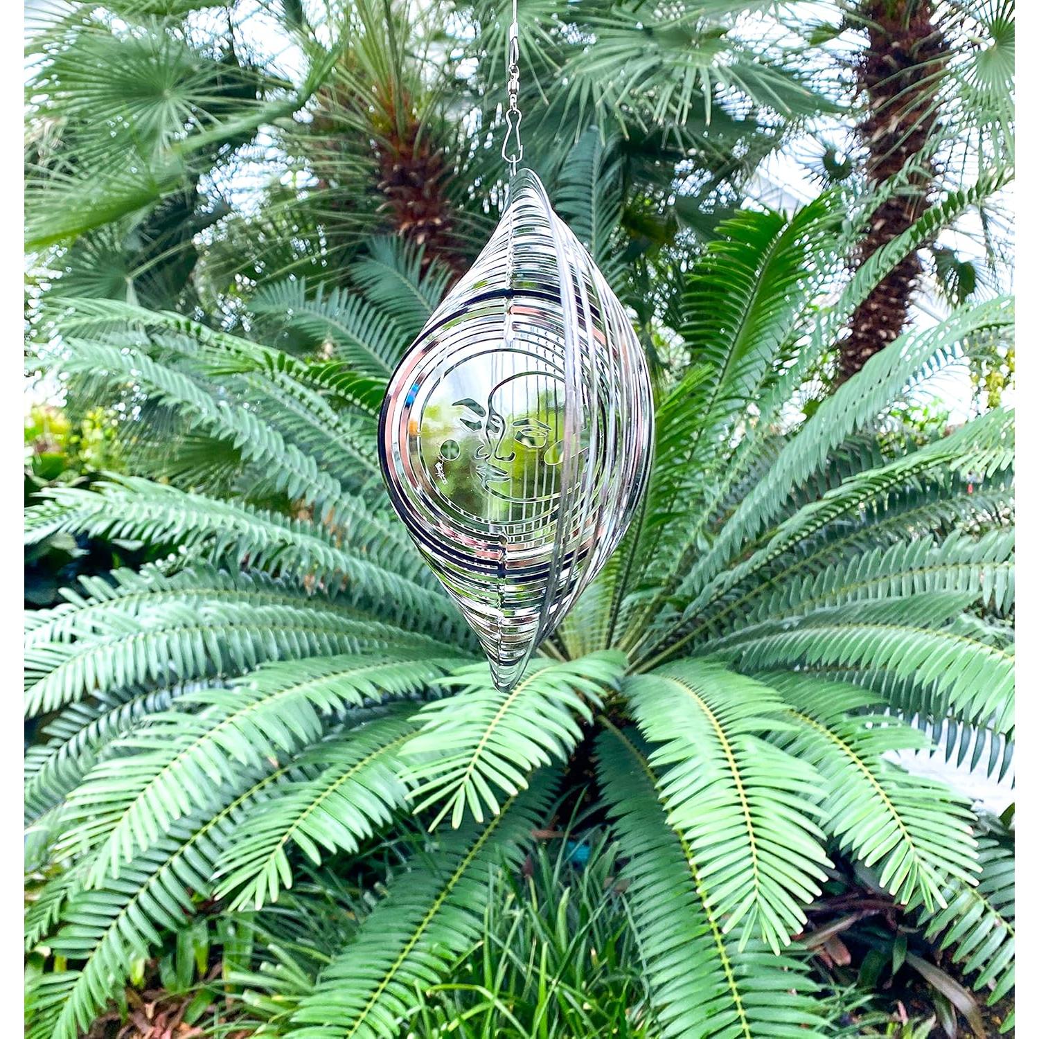 Girador de Viento Metal Belleza y el Viento 3D Sol y Luna
