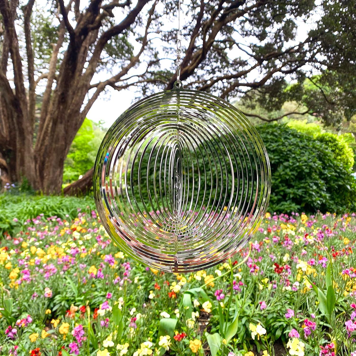 Girador de Viento Metal Belleza y el Viento 3D Sol y Luna
