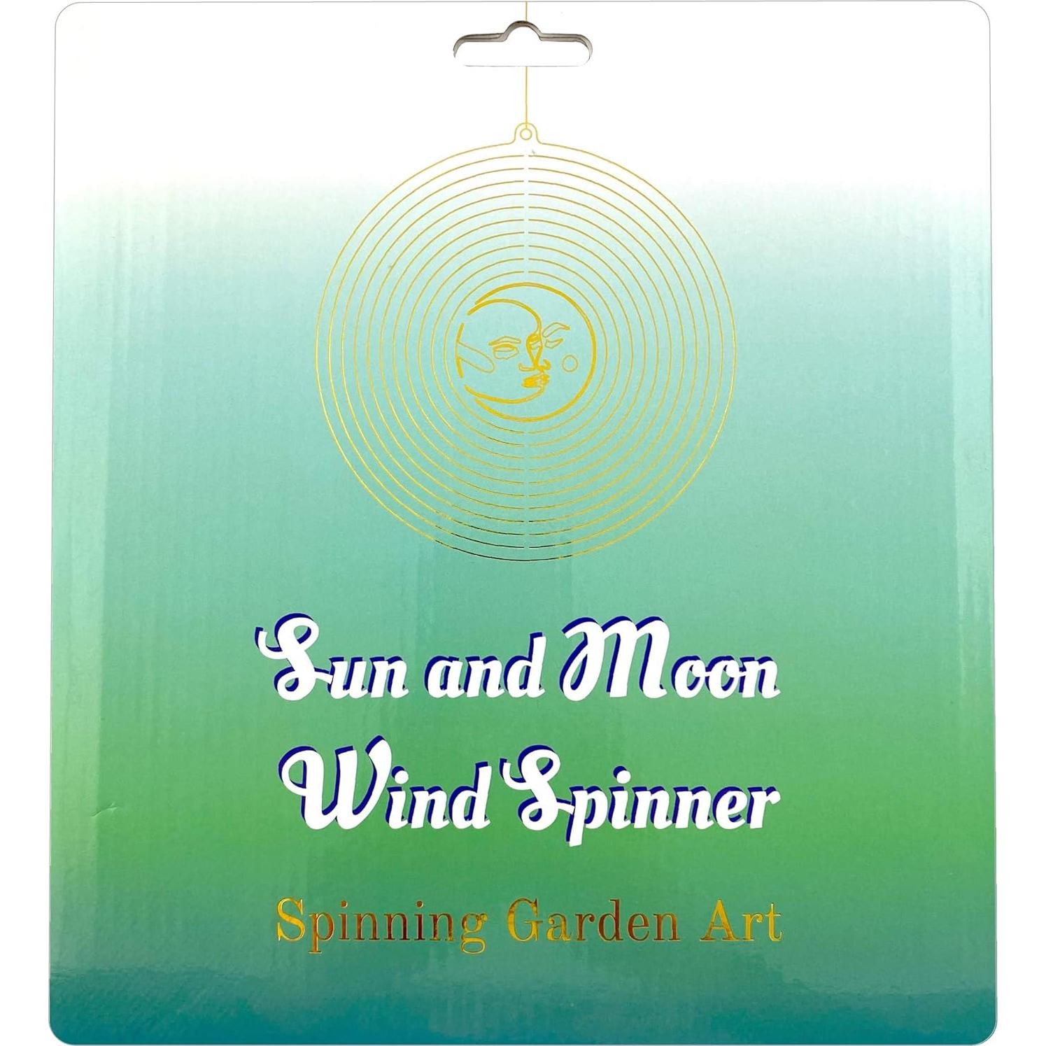Girador de Viento Metal Belleza y el Viento 3D Sol y Luna
