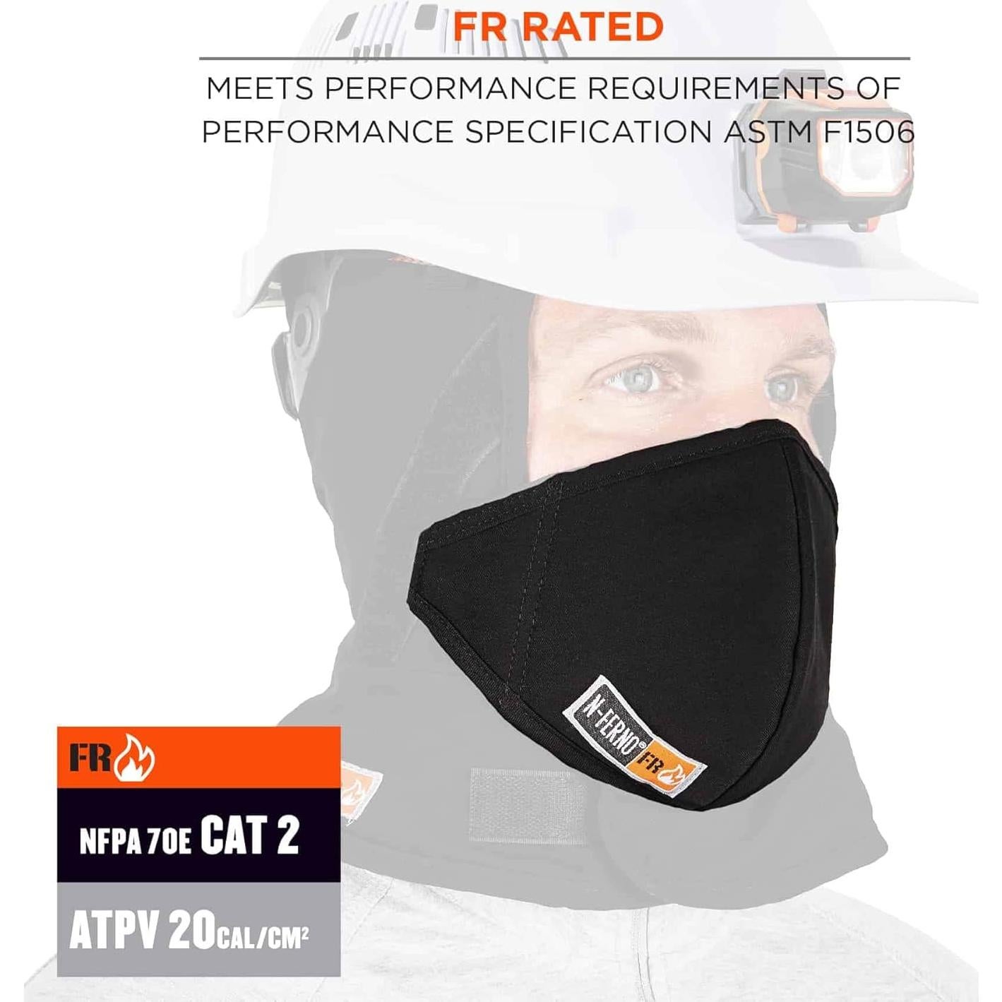 Boquilla Térmica FR Ergodyne N-Ferno 6872 - 2 Capas, Negro