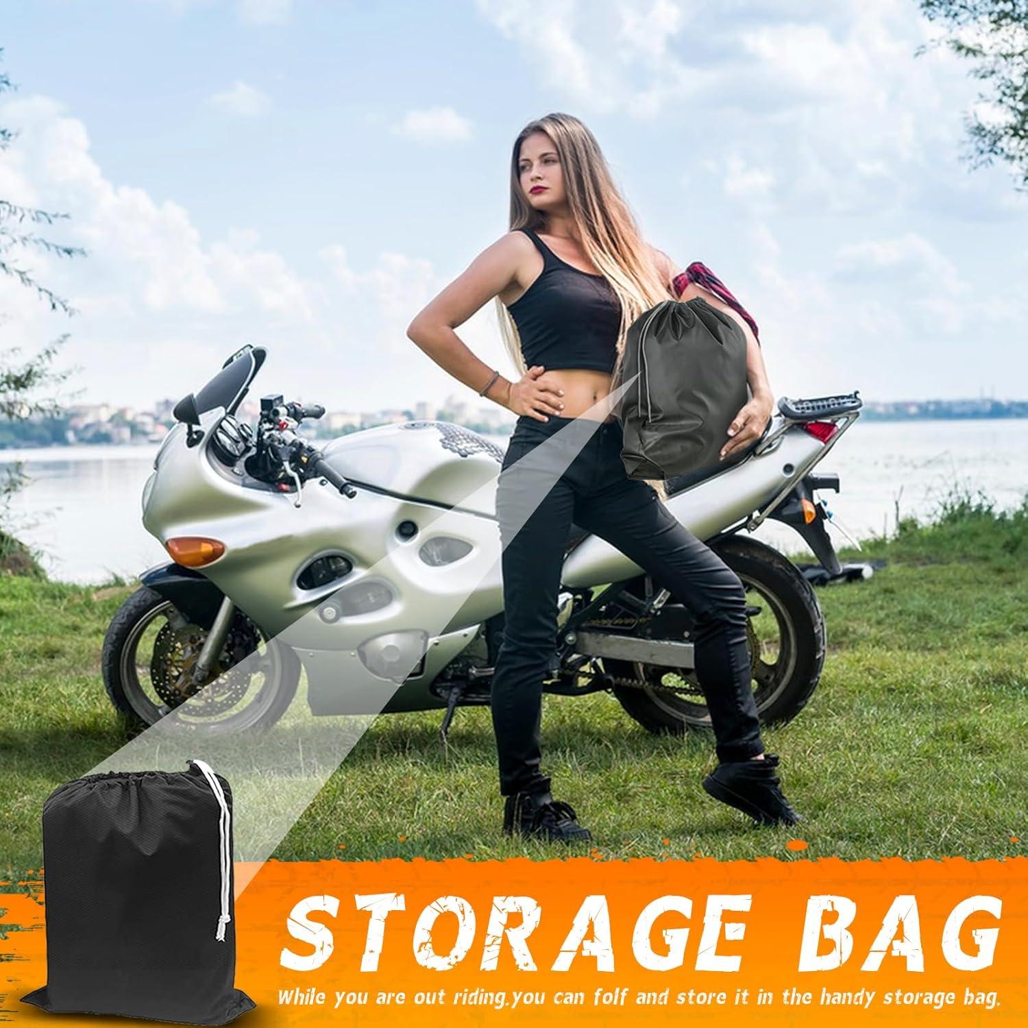 Cubierta de Motocicleta Tokept XL Negra Impermeable 243.84 cm