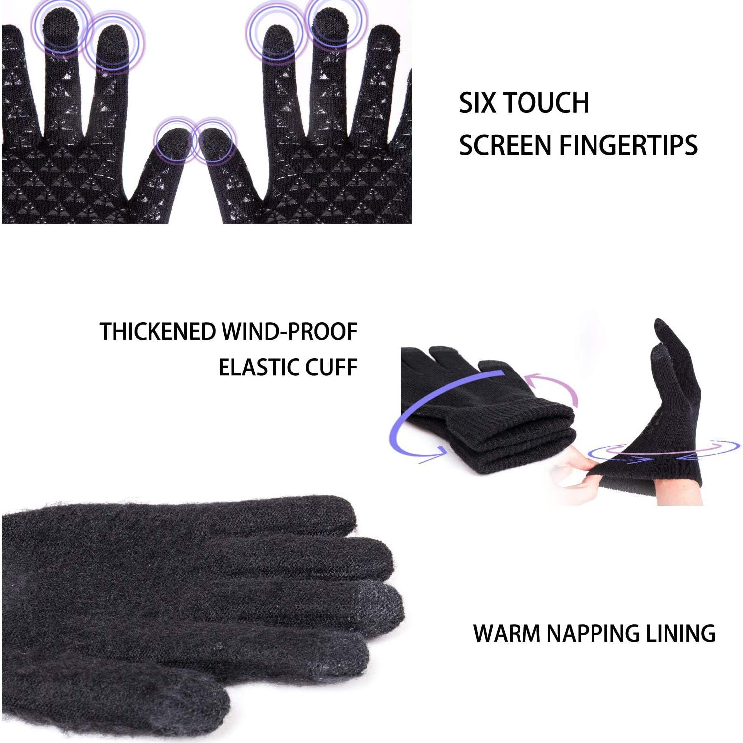 Guantes Térmicos TRENDOUX Unisex con Pantalla Táctil - Negro