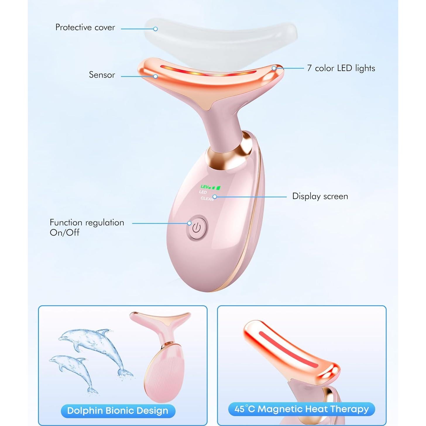 Masajeador Facial Sunpint ES-1081 7 Colores para Arrugas