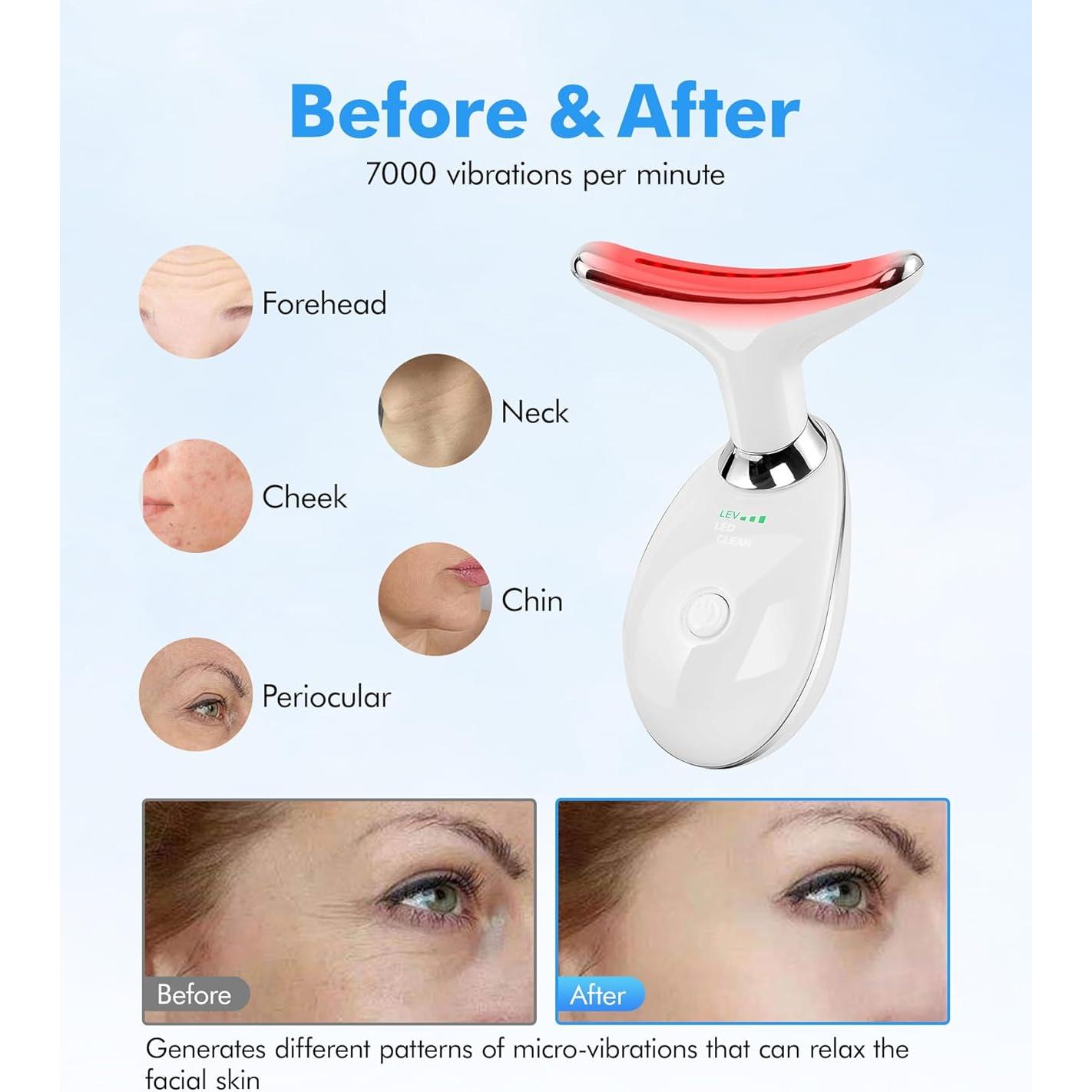 Masajeador Facial Sunpint ES-1081 7 Colores y Térmico