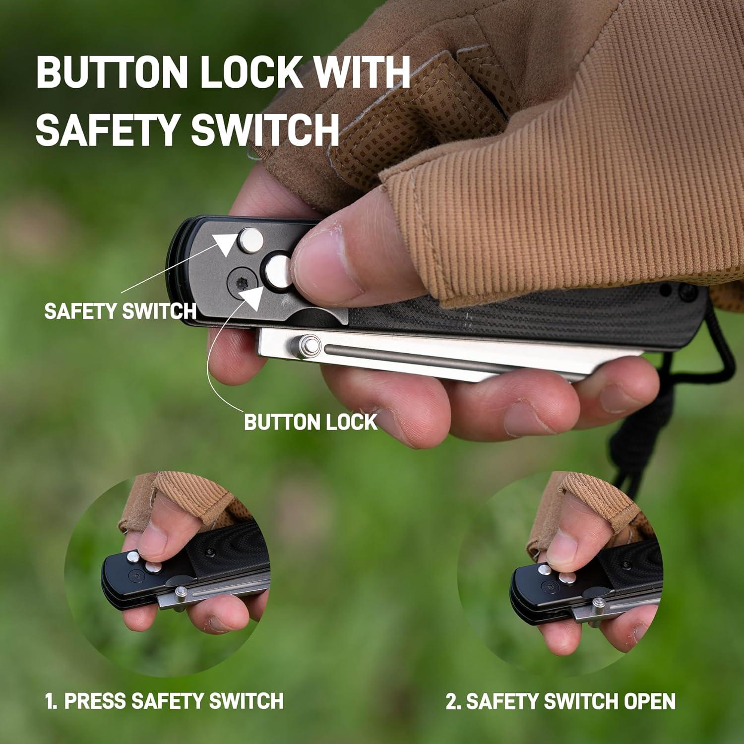 Cuchillo de Camping ARTISANCUTLERY 1875P Holm G10 Negro