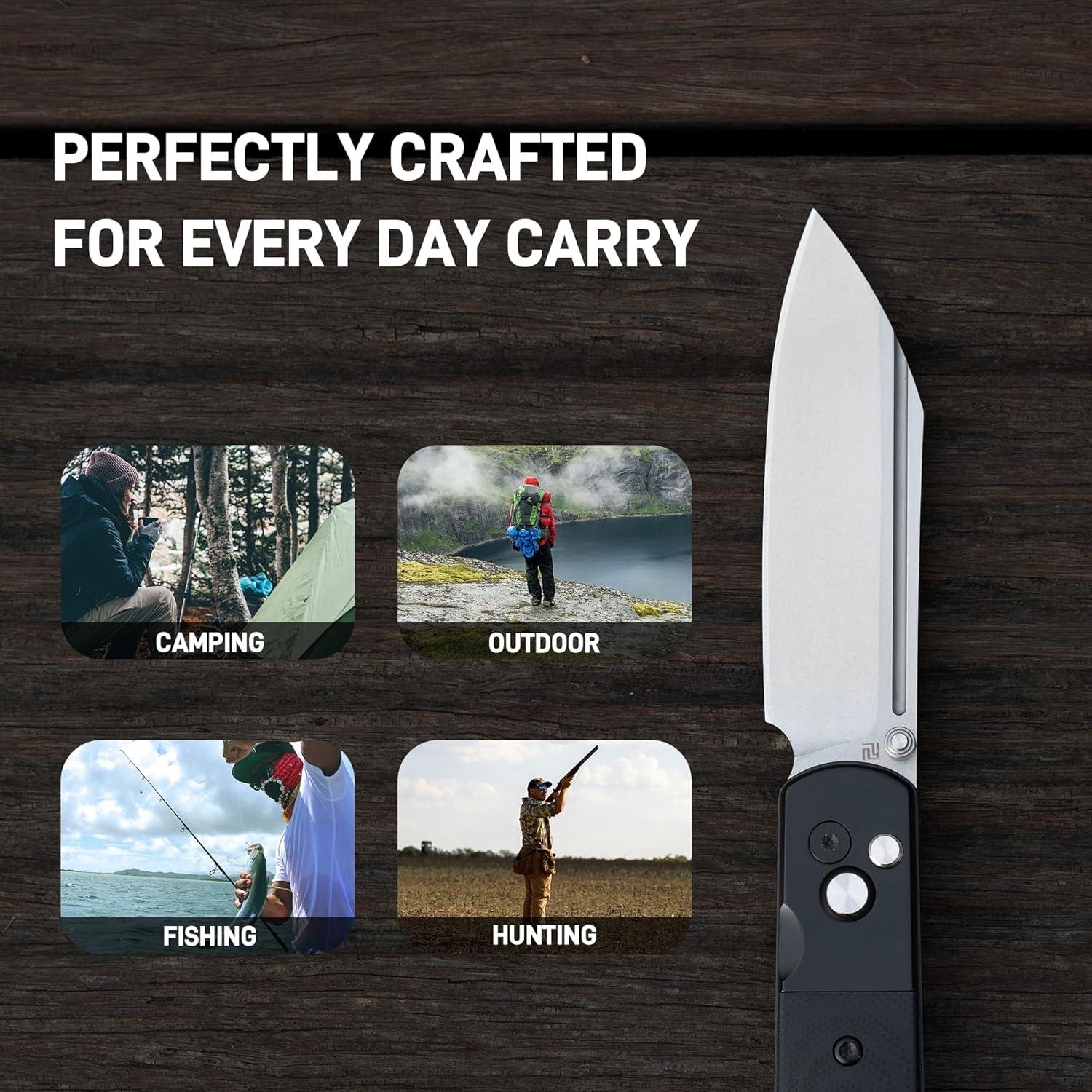 Cuchillo de Camping ARTISANCUTLERY 1875P Holm G10 Negro