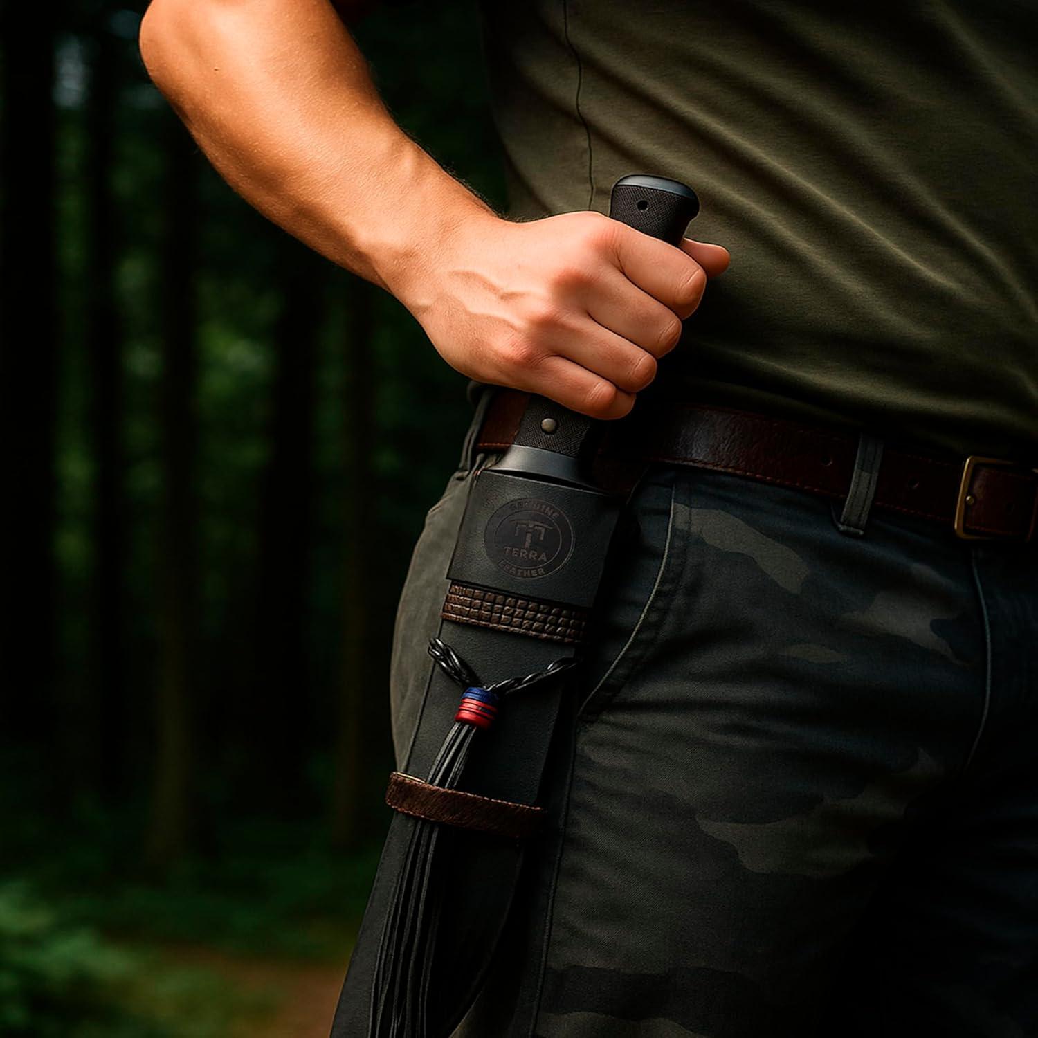 Funda de Cuero Genuino MWC para Machete 45.72 cm Negra