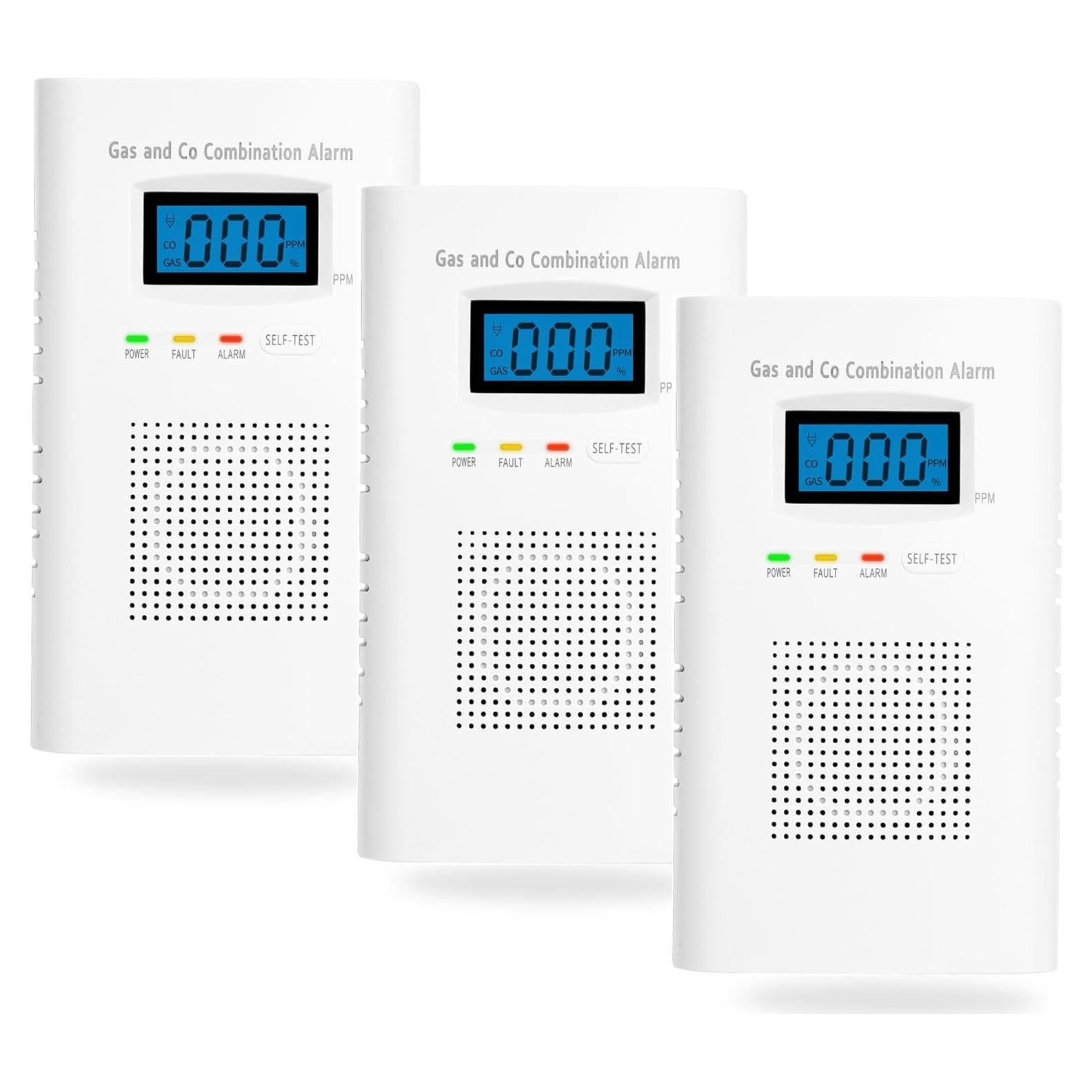 Detector de Gas y Monóxido de Carbono Vzmcov KH-522 Digital