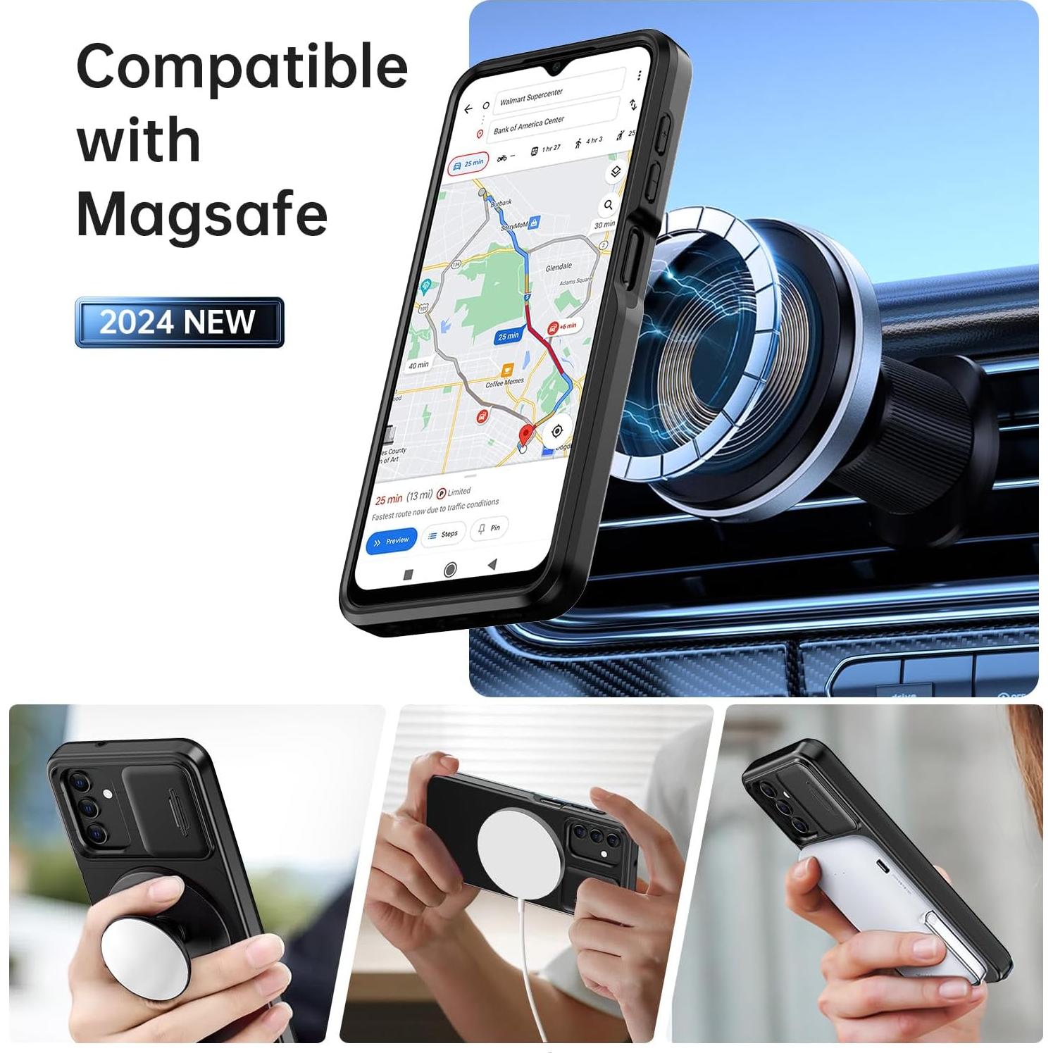 Funda FUNMIKO para Samsung Galaxy S21 con Soporte Magnético