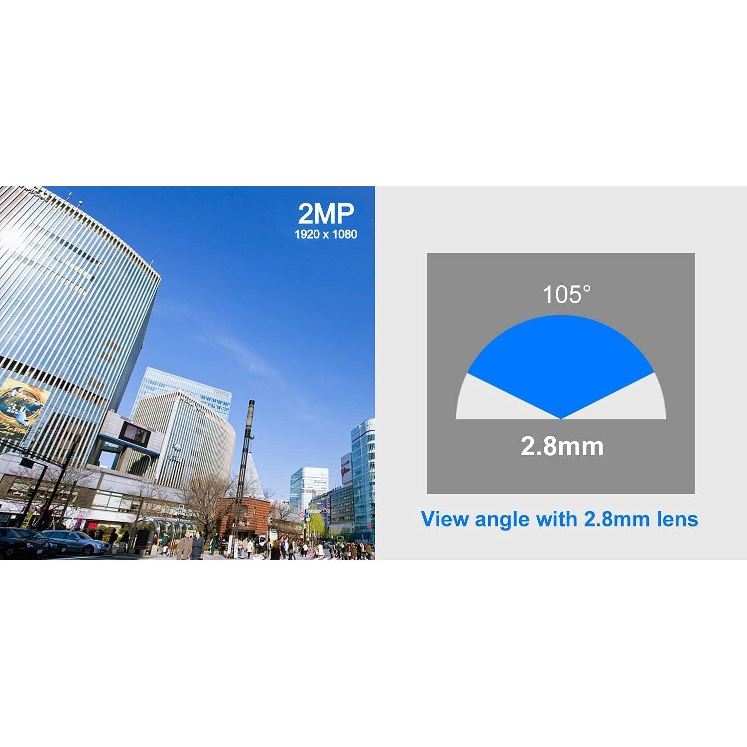 Cámara de Seguridad Dome 2MP Real HD Visión Nocturna 20m