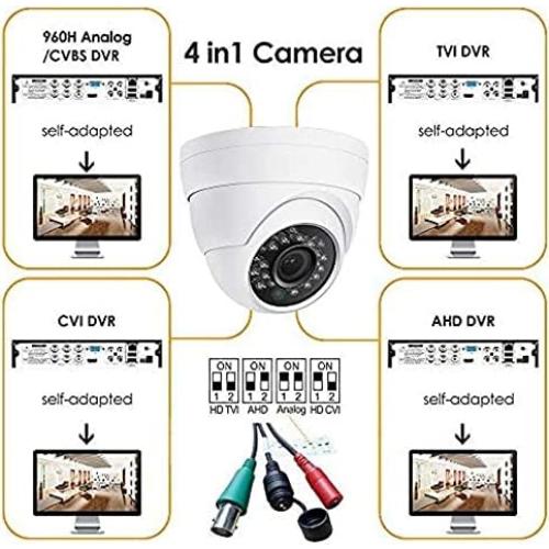 Cámara de Seguridad Dome 2MP Real HD Visión Nocturna 20m