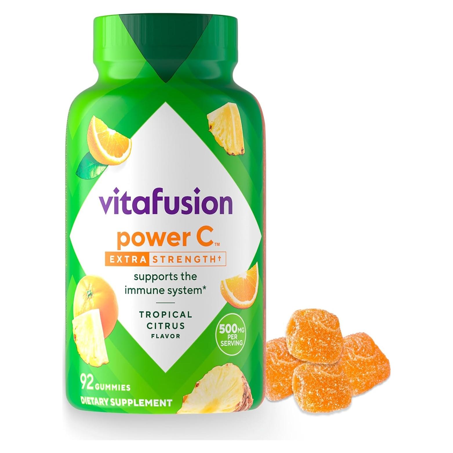 Vitafusion Gummy Vitamina C 500mg Sabor Cítricos Tropicales 92 Unidades