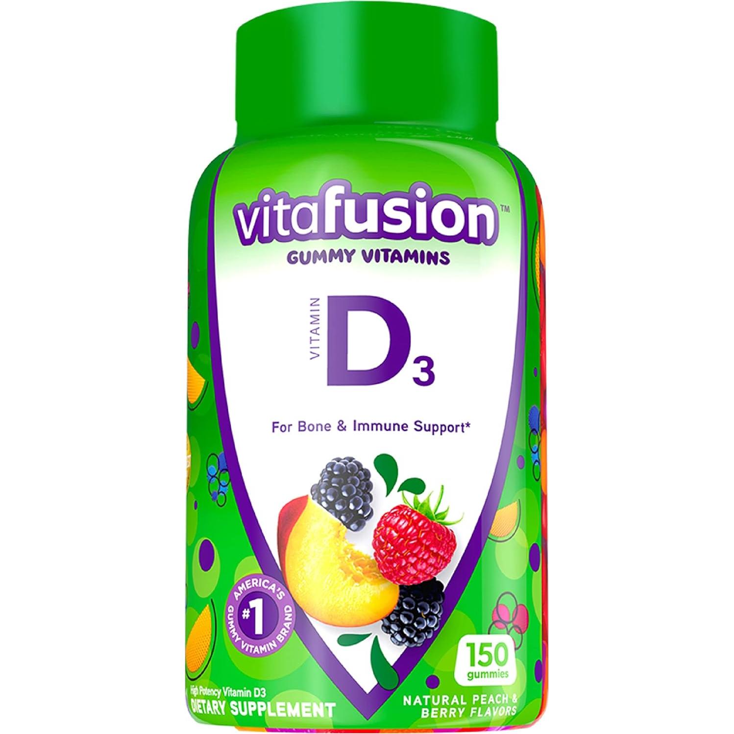 Gomitas de Saúco y Vitamina D3 Vitafusion 90 + 150 gomitas