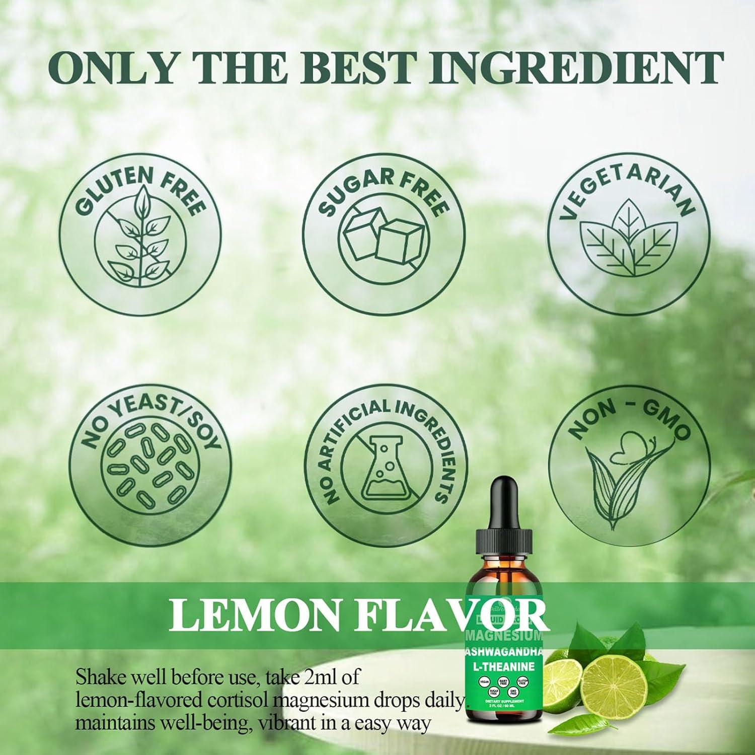 Suplemento Líquido de Cortisol WellVeraVida 60ml Limonada